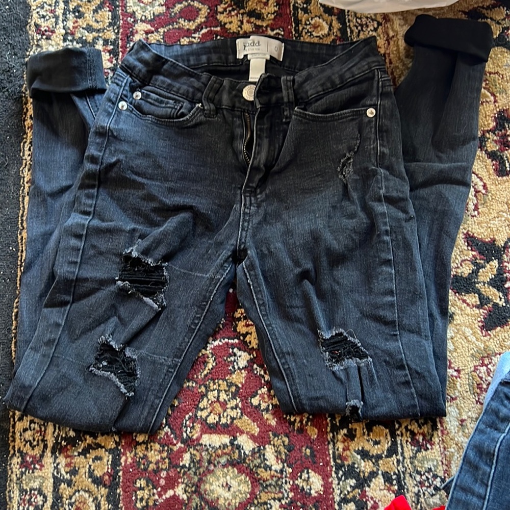 2 pairs of black jeans